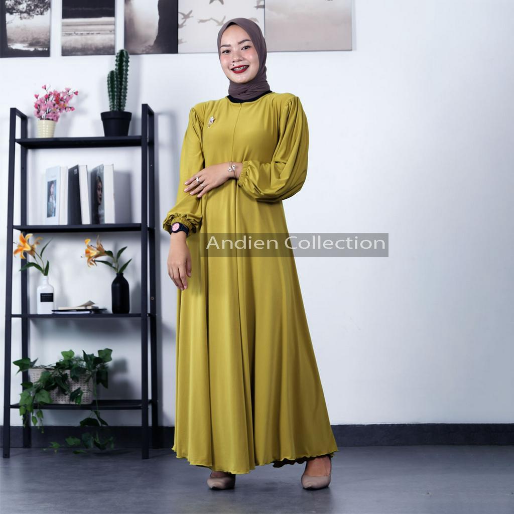 Gamis Umbrella Busui Friendly- Gamis Jersey- Dress Wanita- gamis busui- gamis jumbo