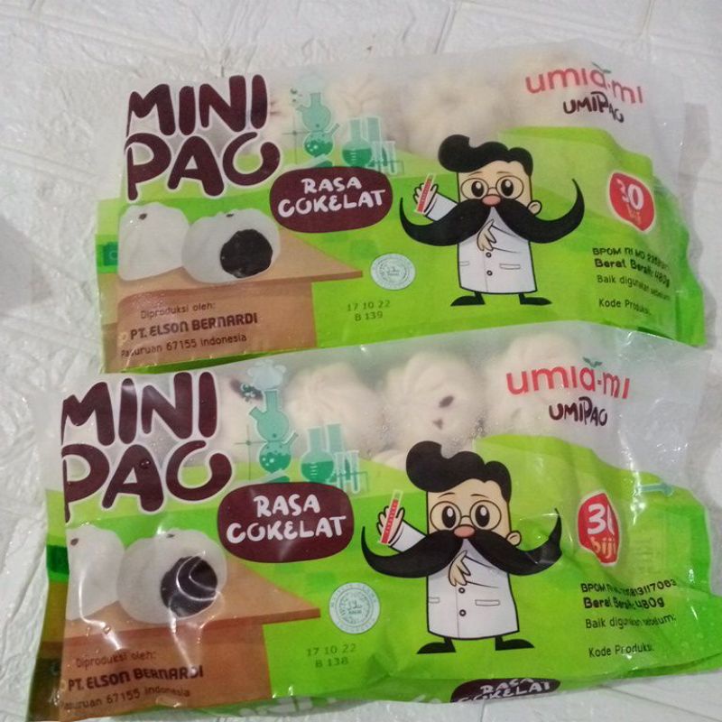 

minipao umiami rasa coklat / bakpao enak/ bakpao manis isi 30 berat 480gr