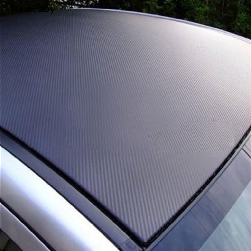 Stiker Vinyl Film Carbon Fiber 3D Warna Hitam Untuk Dekorasi Mobil