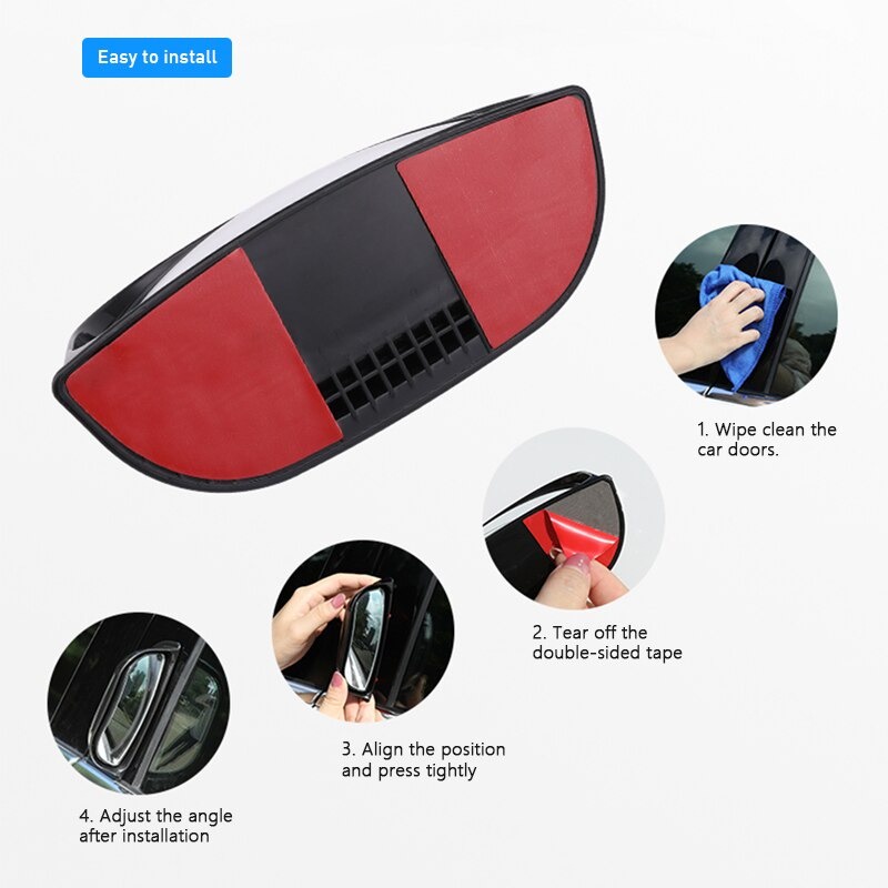 Spion Pintu Tambahan Blind Spot Mobil | Kaca Samping Baris Tengah