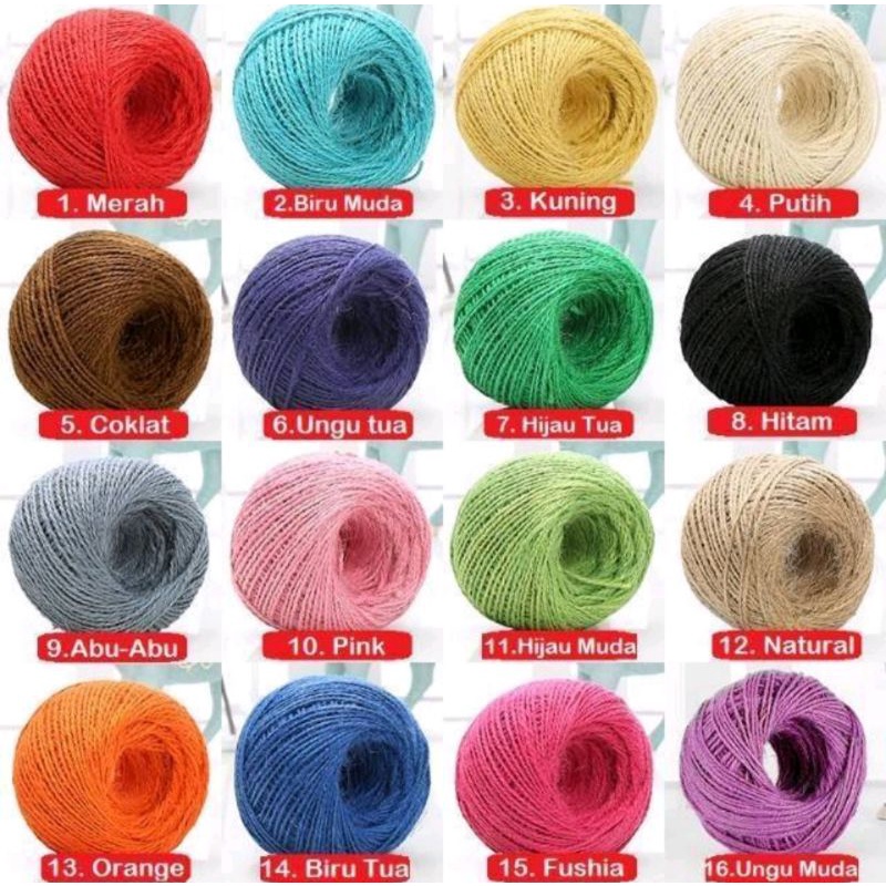 

tali rami warna 2ply 30meter