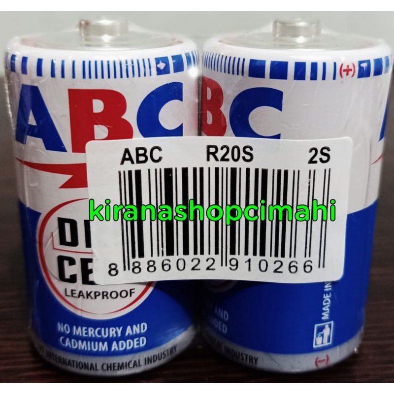 ABC biru besar / R20 / jumbo / baterai / battery / batu batre