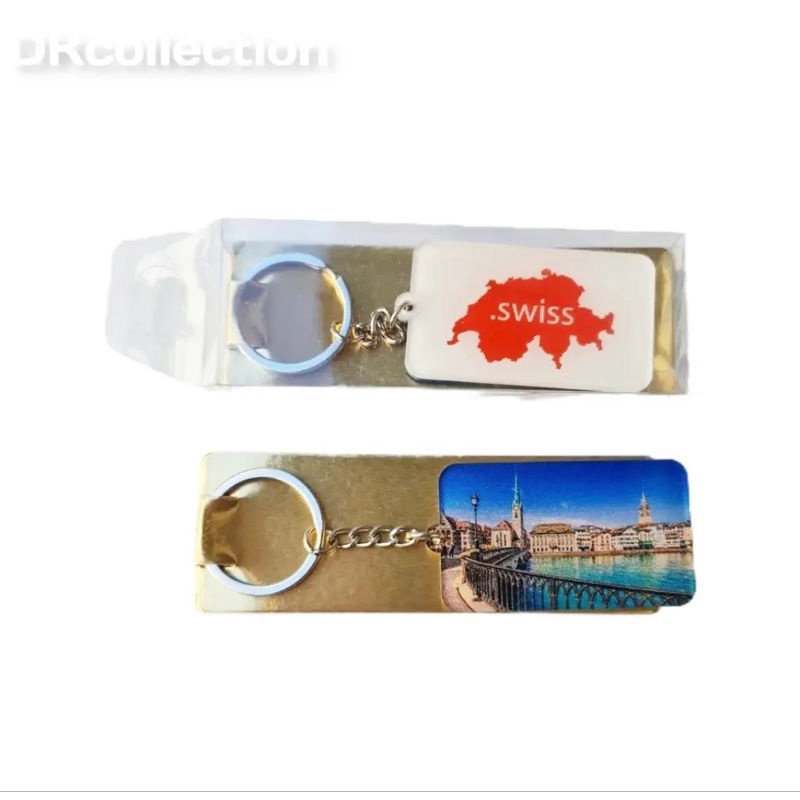 Gantungan kunci swiss souvenir gantungan kunci Switzerland keychain gantungan kunci zurich