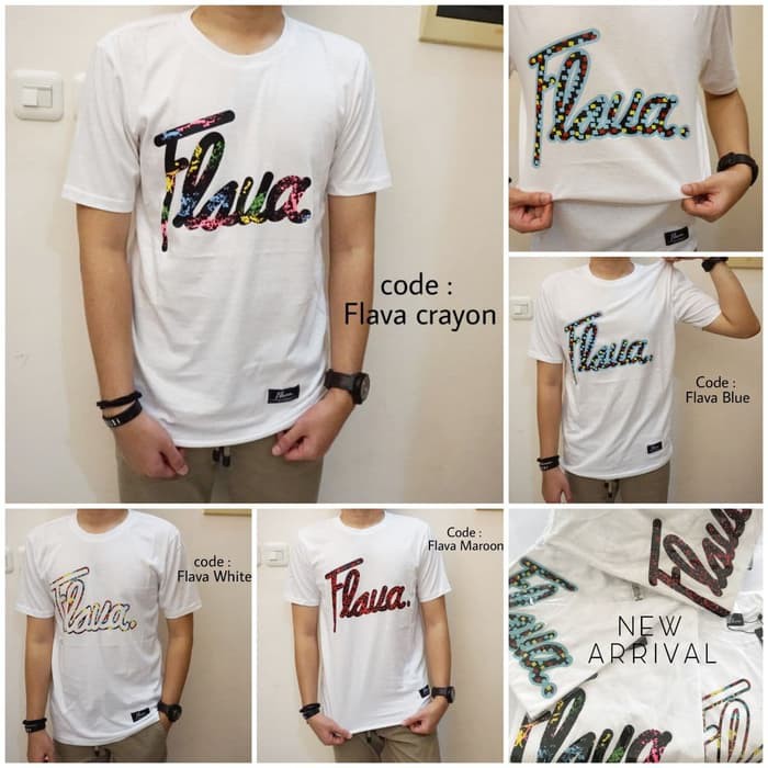 KAOS DISTRO FLAVA PREMIUM - FLAVA MAROON- L