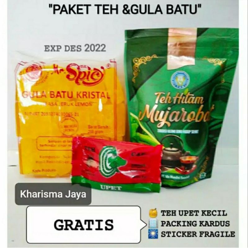 

Paket Hemat Gula Batu Lemon 250gr dan Teh Hitam mujarobat