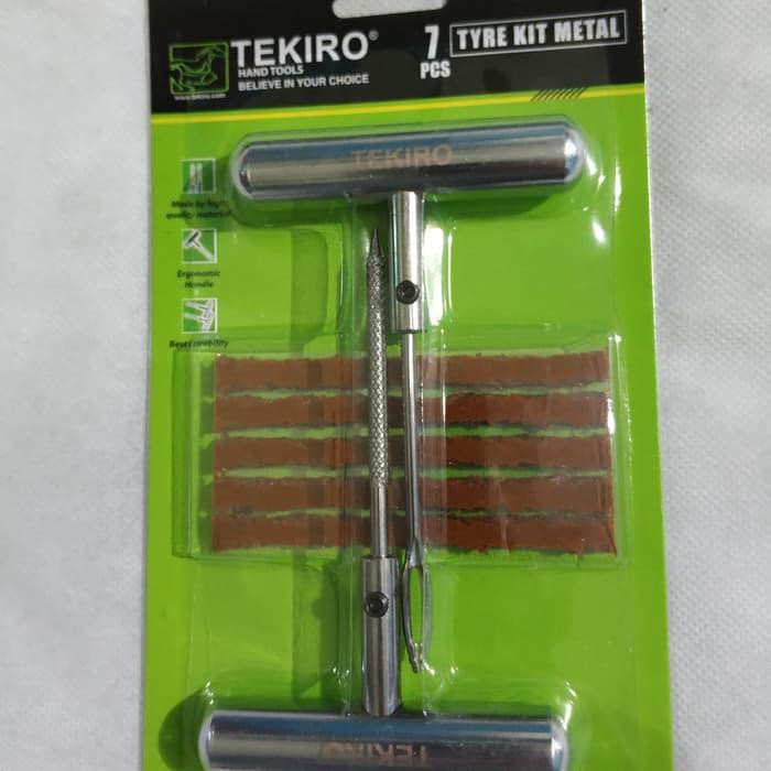 Tekiro Alat Tubeless Ban Full Besi Berkualitas / Tire Repair Kit / Alat Tambal Ban Tubeless