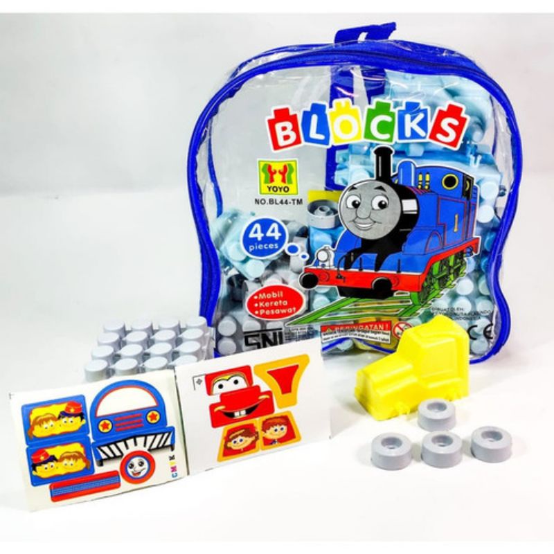 BLOCK THOMAS / LEGO THOMAS / BLOCK ISI 44 / LEGO / BLOCK / BLOCK TAS / BLOCK HELLO KITTY / BONGKAR P