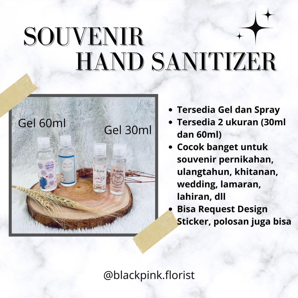 Souvenir Hand Sanitizer Estetik / Hand Sanitizer Custom / Hand Sanitizer Murah 30 Ml / Souvenir Pernikahan Khitan Birthday Murah