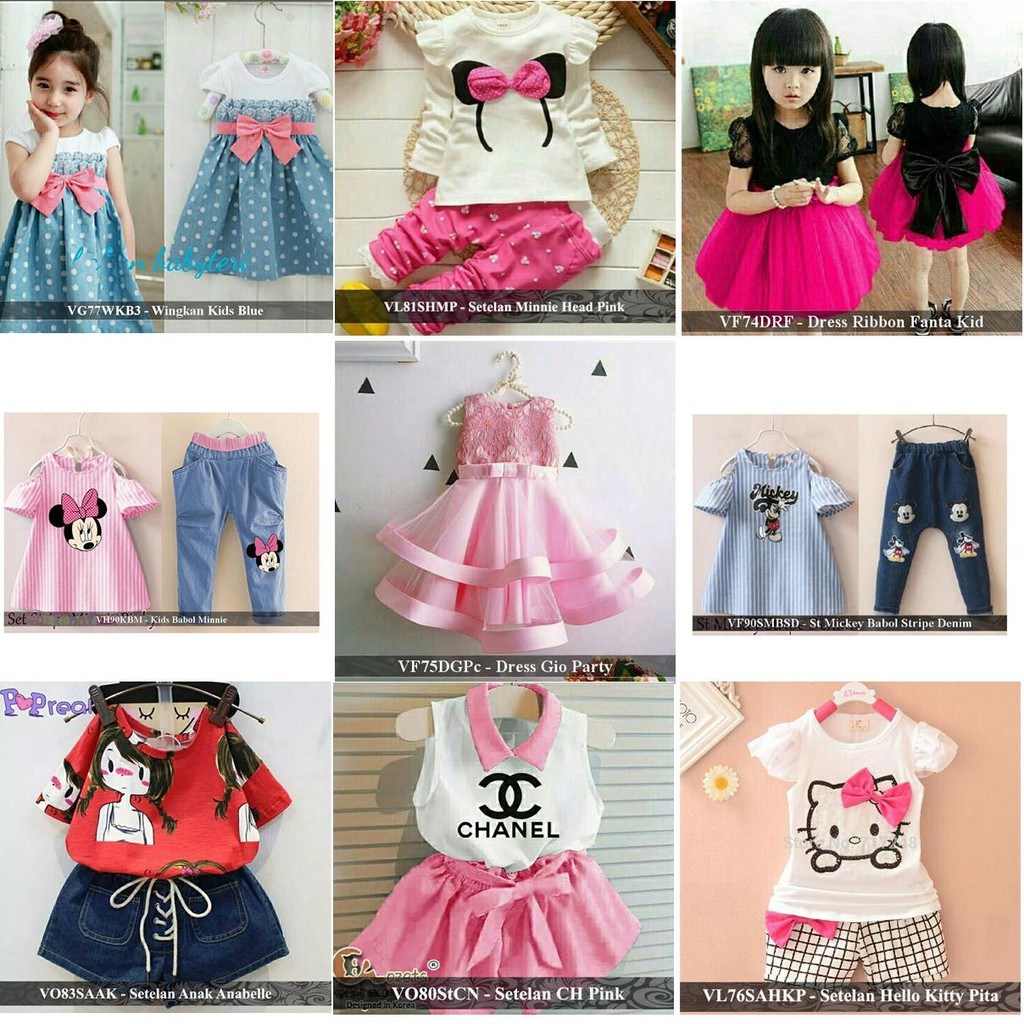 GA2572 TSUM SABRINA PINK DRESS ULANG TAHUN ANAK PEREMPUAN GAUN KOREA