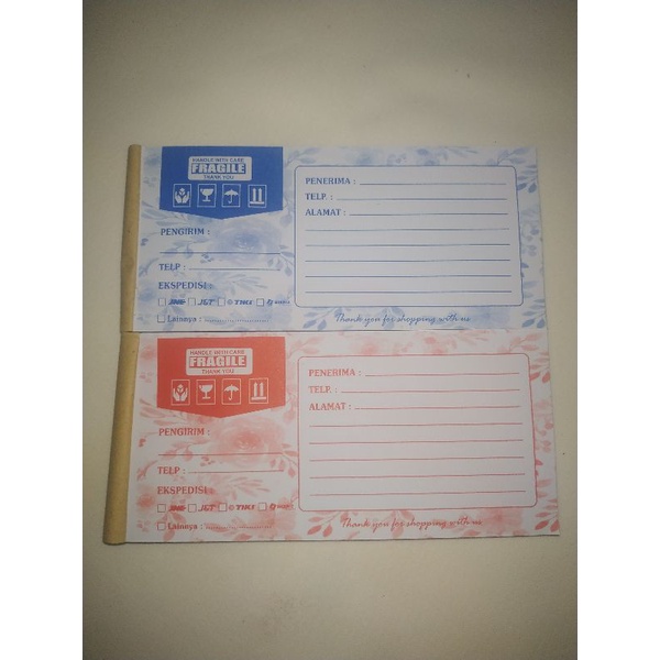 

label pengiriman olshop isi 100/label murah