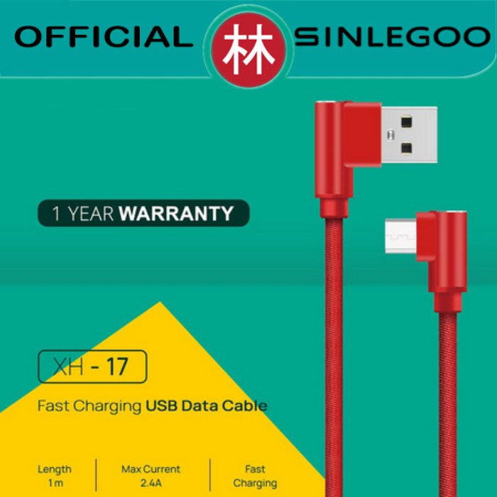 Sinlegoo XH-17 Braided Wire Data Cable Micro USB Gaming Fast Charging