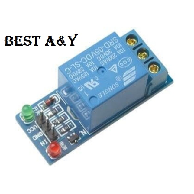 Relay Module 1 Channel 10A 250VAC 30VDC Modul DC-AC Low Trigger 5V 1-Channel Relay interface board