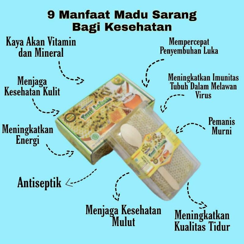 

Madu Sarang Tani Lebah Premium 250 gr