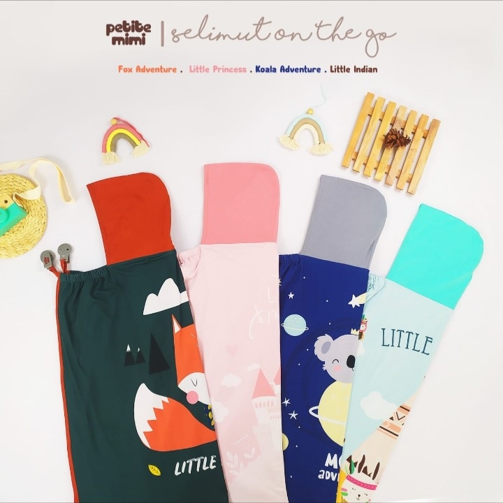 Petite Mimi PREMIUM On The Go Blanket - Selimut Topi Multifungsi untuk Apron Menyusui - SNI -Multiuse