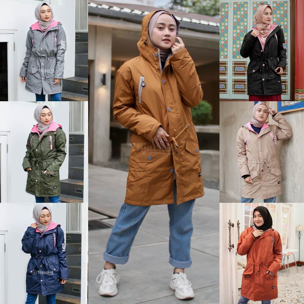 Jaket Jacket Hoodie Wanita Cewek Muslimah Hijabers Panjang Hijacket Kekinian Terbaru Hijaket Syari Cewe Premium Hodie MT