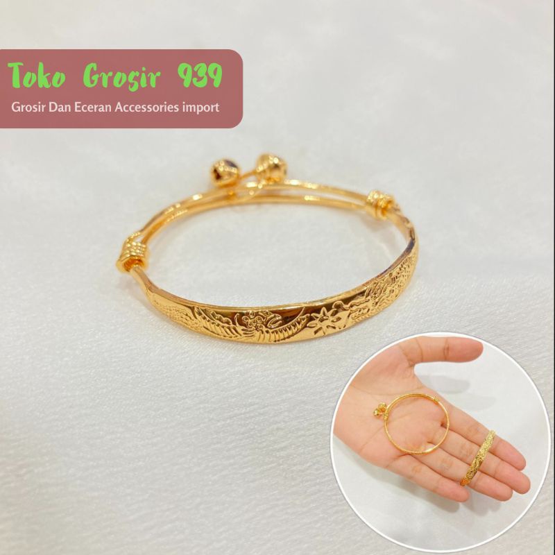 Kado Gelang anak gelag bayi xuping lapis emas hongkong