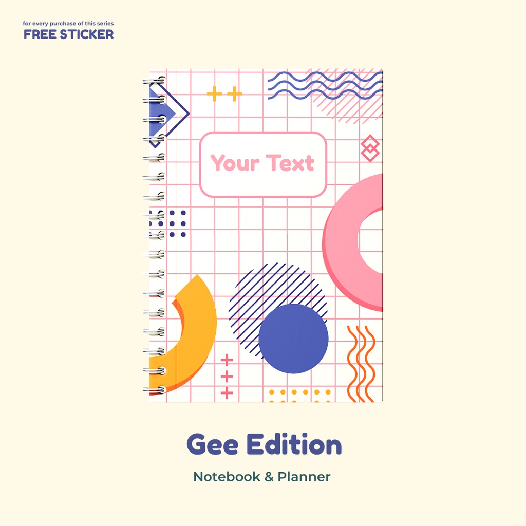 

Gee Edition 2 - Notebook & Planner ( Custom Tulisan / Nama )