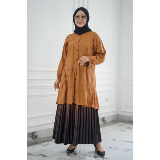 OZ060 Atasan tunik cantik wanita terbaru premium lembut dan nyaman ozora