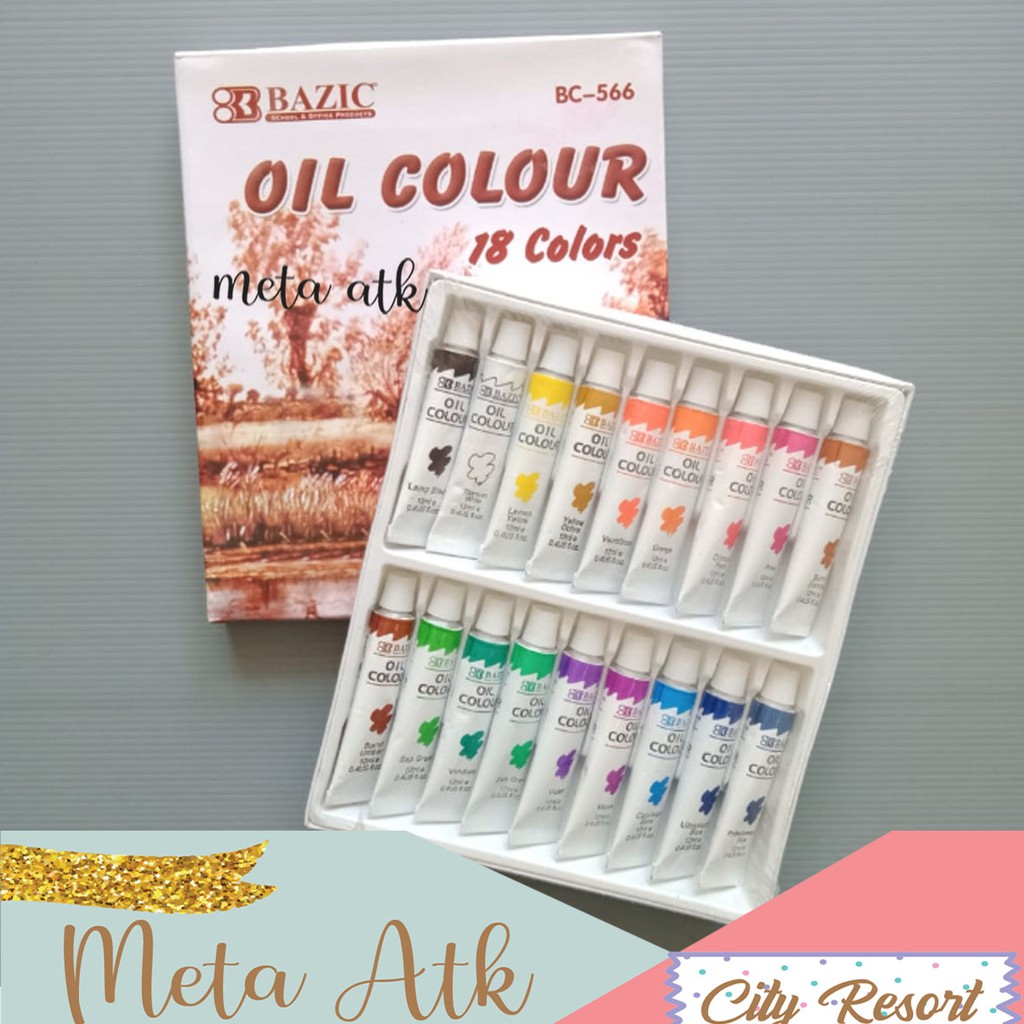 

Cat Minyak Bazic 18 Warna