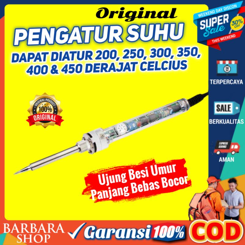 Solder Listrik 60 Watt Patri Listrik Temperatur Bisa di Atur Electric Soldering Iron Lead-Free 220 V 60W