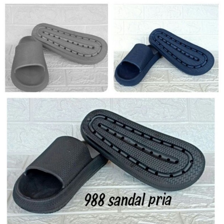 Sandal Pria Selop Pria Sandal Karet bahan empuk