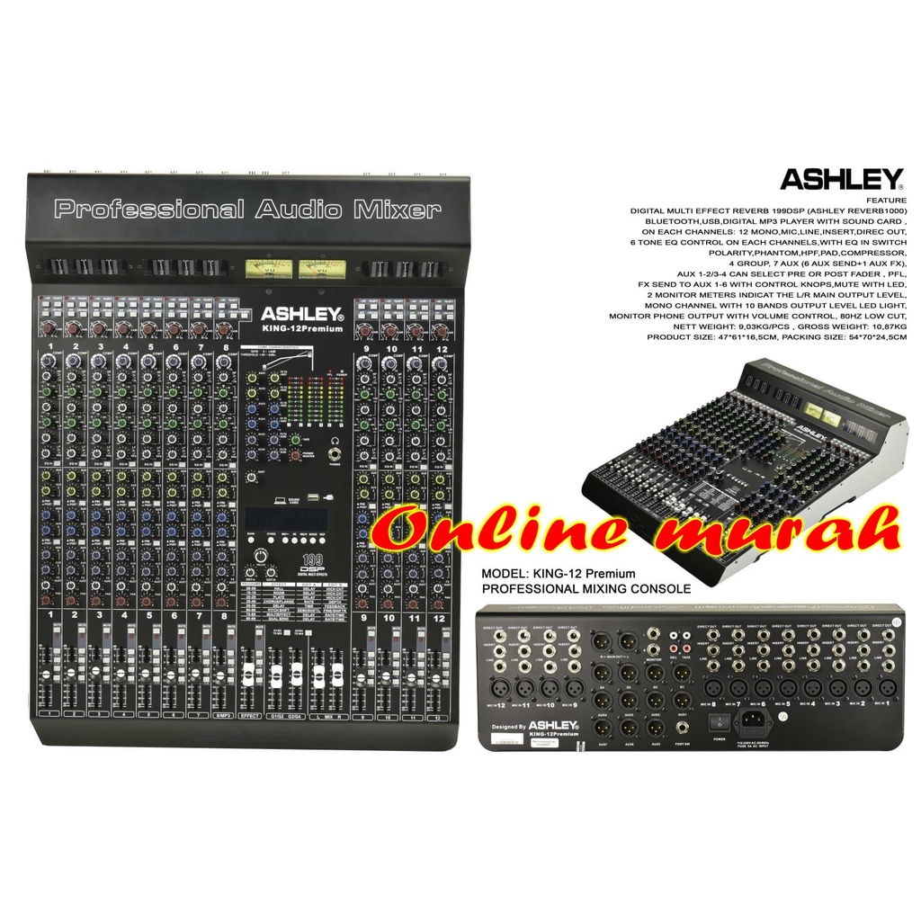 mixer ashley king 12 premium ashley king12 premium garansi resmi