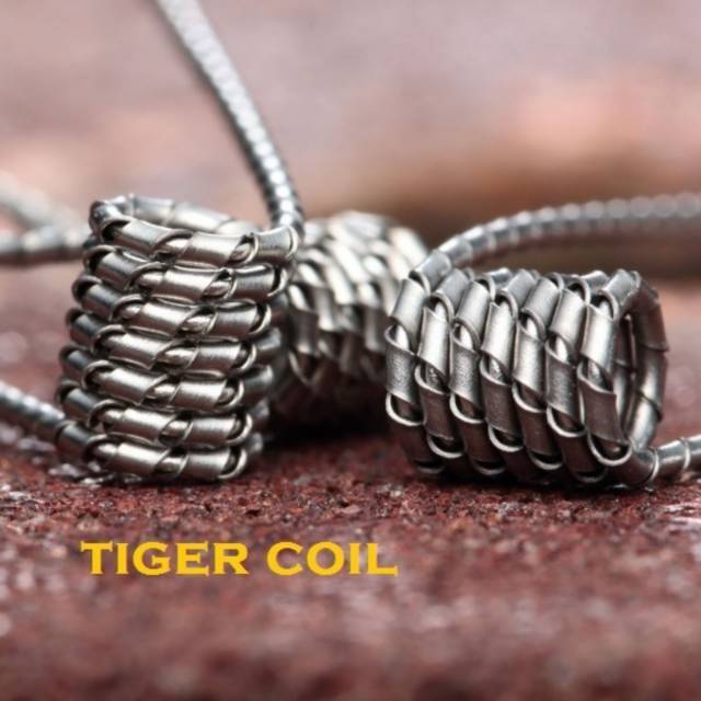 Coil prebuilt Tiger 0.36ohm by damon killer 1 pcs