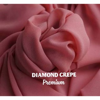 Kain Diamond Crepe Premium _ Bahan Kain Sifon Diamond Crepe