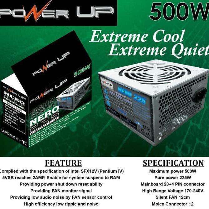 Power Supply Power Up 500w/ PSU Power-up 500 watt