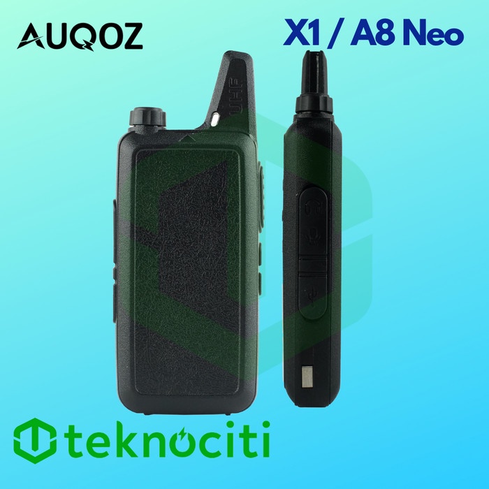 AUQOZ X1 Ultra Mini Walkie Talkie - HT A8 Neo Alt 888s KD-C1 by Pofung