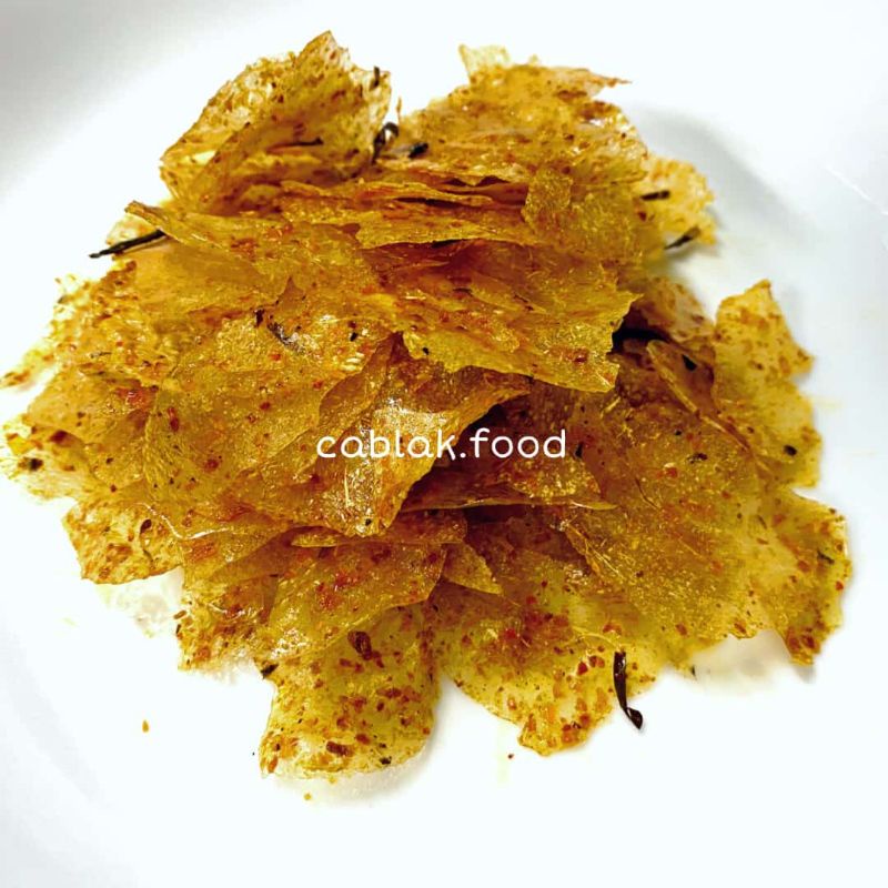 

Keripik Kaca Pedas Daun Jeruk