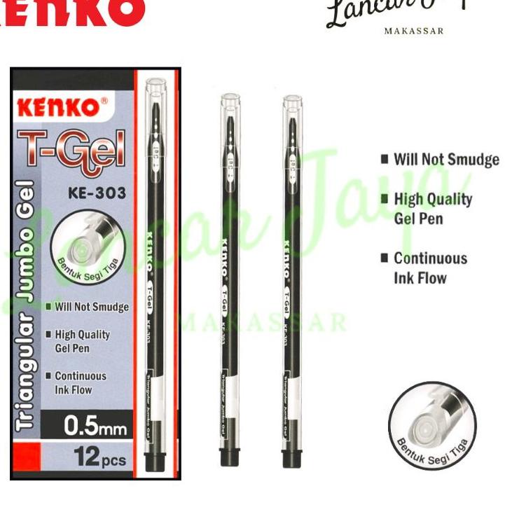 

PROMOSI !! 8.8 Pulpen gel kenko KE-303 T-gel ( 12 pcs ) [KODE 46]