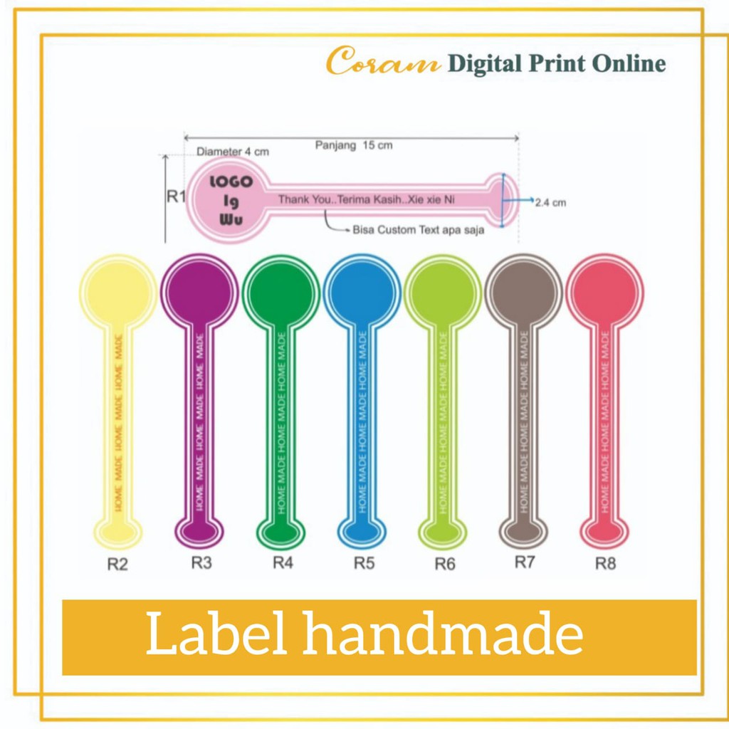 

Cetak sticker label toples, sticker label homemade, Sticker packaging, Sticker cromo