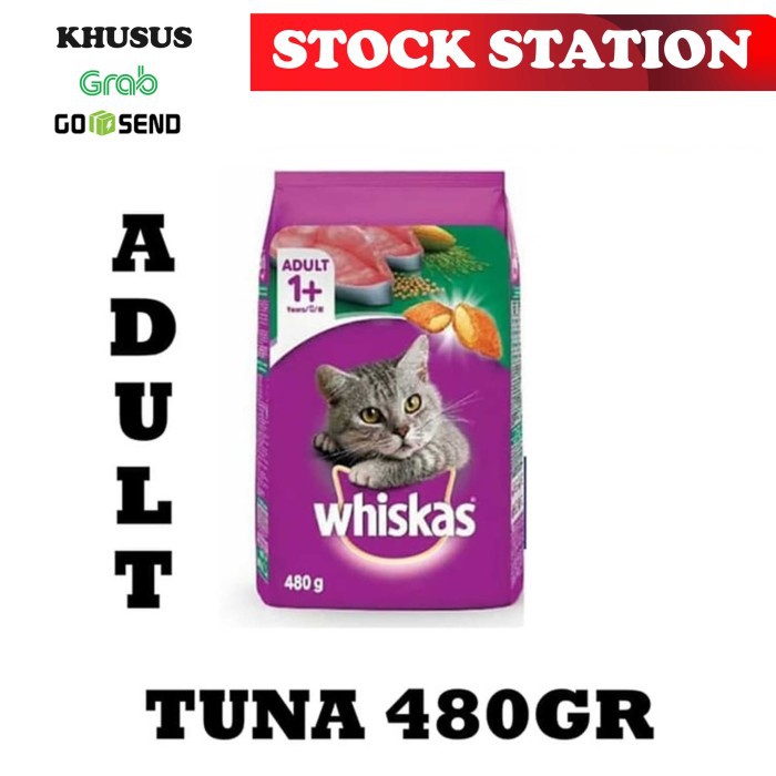 Whiskas Tuna 480gr (GRAB/GOSEND)