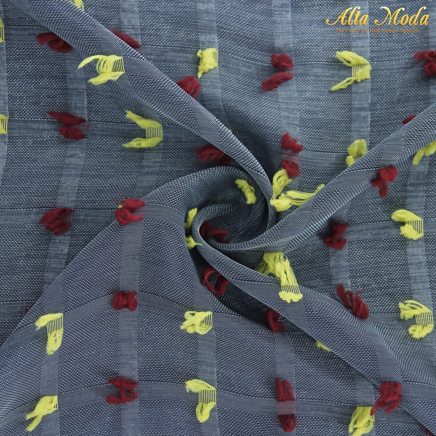 

Alta Moda Kain Linen Rubiah Uragiri Abu Motif Merah Kuning (1.25M)