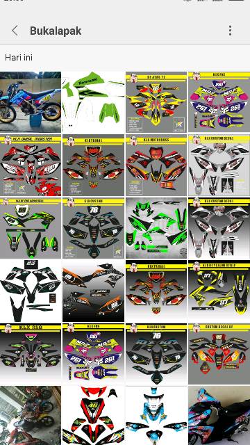 DECAL STIKER KLX CUSTUM BISA UNTUK SEMUA MOTOR TRAIL