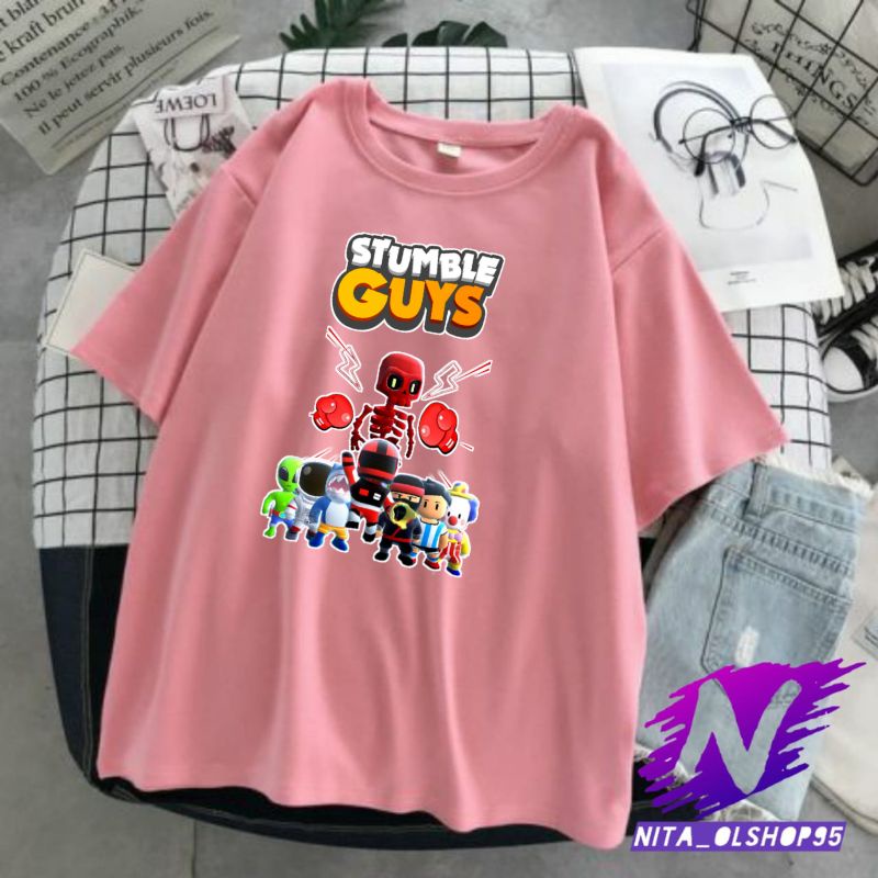 kaos anak baju anak stumble guys bahan premium