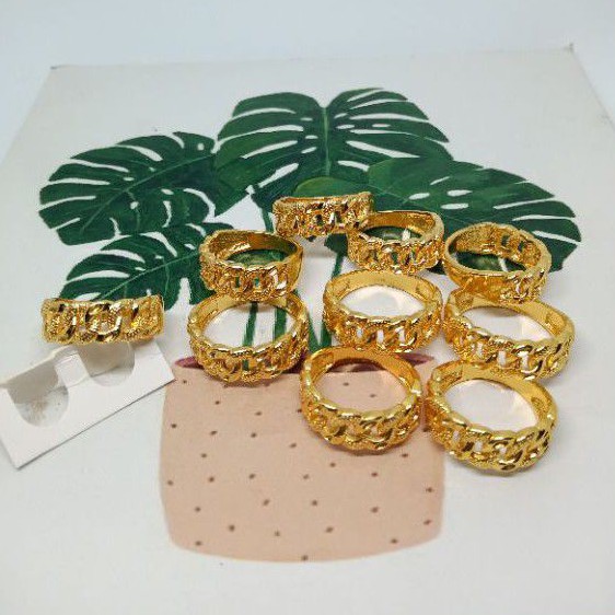 cincin wanita motif rante