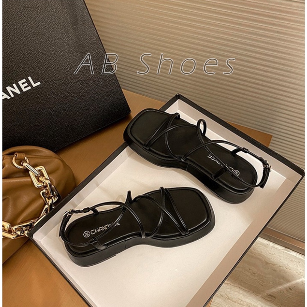 Sandal Flatfrom Tali L Sandal Wanita Tali Terbaru Empuk Dan Nyaman