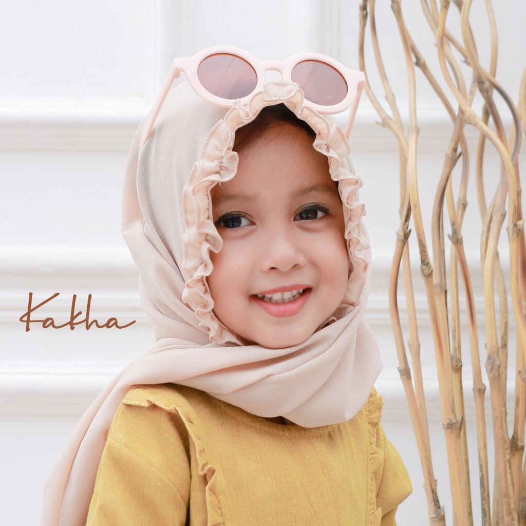 Kakha - Pashmina Anak/ Pashmina balita Ruffle Series (0-5 tahun)