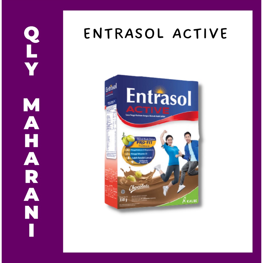 

Entrasol Active 350 gr Susu tinggi kalsium untuk usia 19-50 tahun