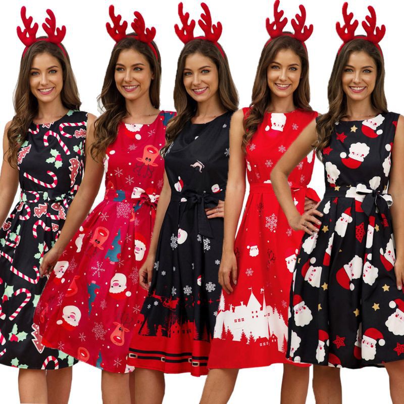 plus size christmas swing dress