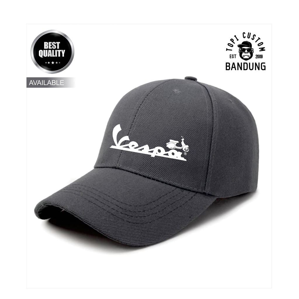 Topi Baseball  VESPA Pria Wanita Topi Jaring Jala VESPA Baseball Cap Bisa Tulis Nama Bisa COD Gratis Masker Original High Premium Quality