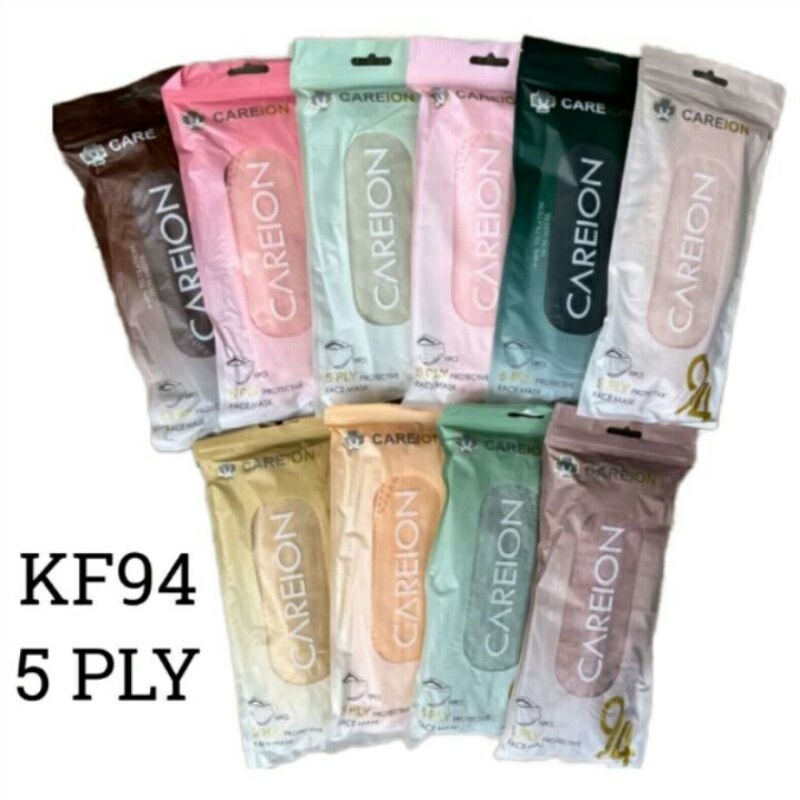 Masker Kf94 Warna Careion 4 ply isi 10pcs Semarang