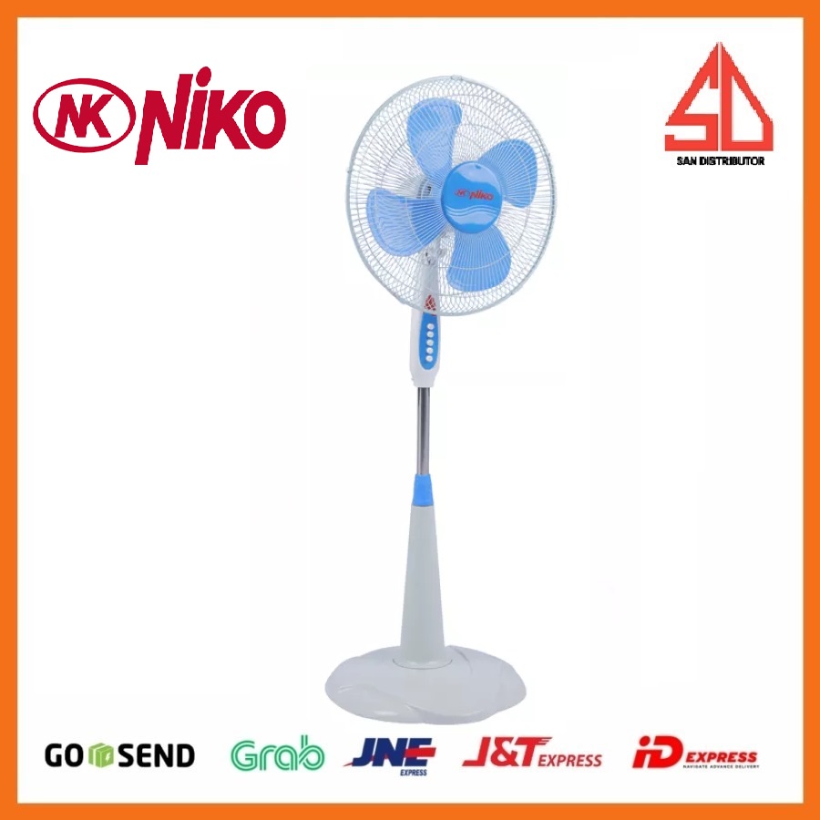 NIKO Stand Fan Square Leg [16&quot;] NK - 16NLS KIPAS ANGIN BERDISI 16INCH