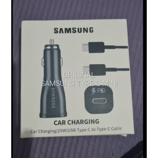 J427 ORIGINAL SAMSUNG ADAPTOR MOBIL 25 WATT CHARGER C TO C FAST CHARGING CASAN TRAVEL ADAPTER UNIVERSAL MOBIL DAN HANDPHONE PORT TYPE C PRAKTIS DAN MUDAH DIPASANG DI KENDARAAN TIDAK CEPAT PANAS PRODUK BERKHUALITAS  HARGA TERJANGKAU