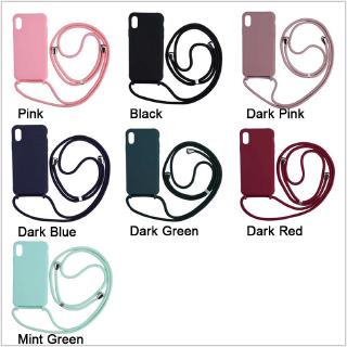 Casing Silikon Mewah Dengan Tali Lanyard Untuk Iphone 11