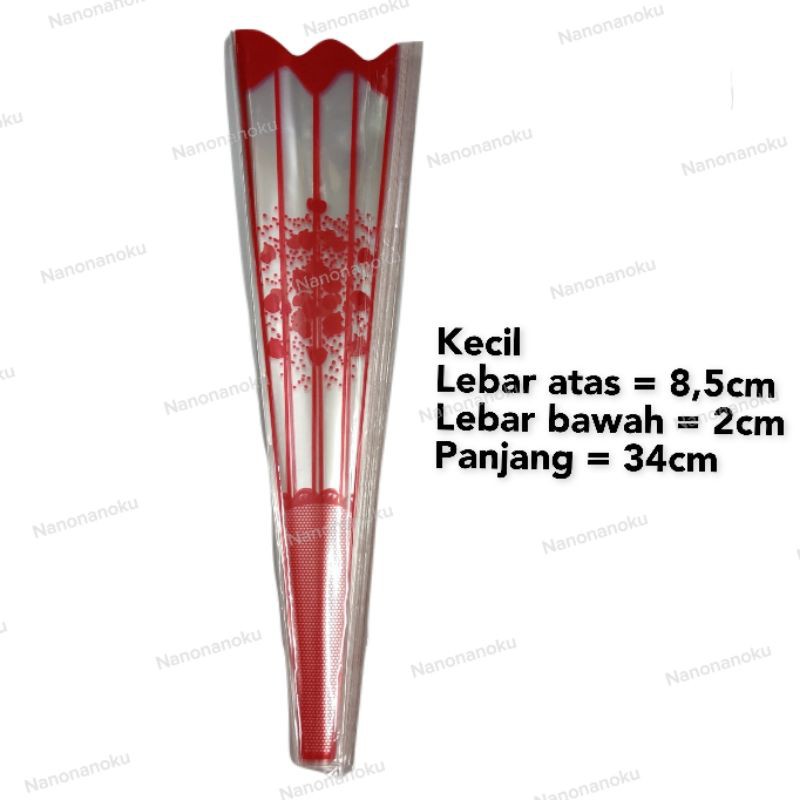 [±100 LBR] Plastik Bunga / Mawar / Rose Sleeve Kuntum 2 ukuran