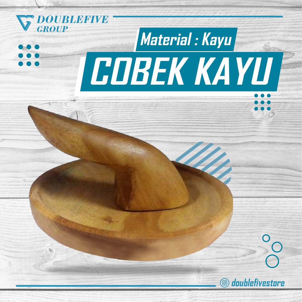 Ulekan dan Cobek Kayu Perlengkapan Dapur | Shopee Indonesia