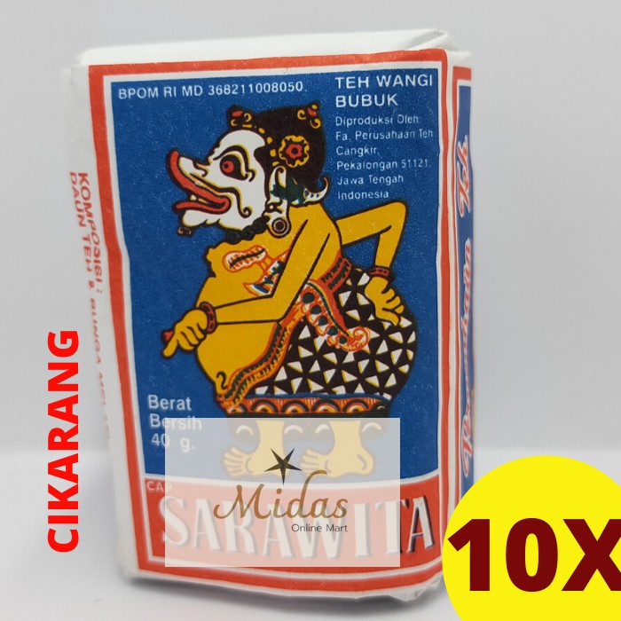 

Teh Sarawita 10 Pcs X 40 gram